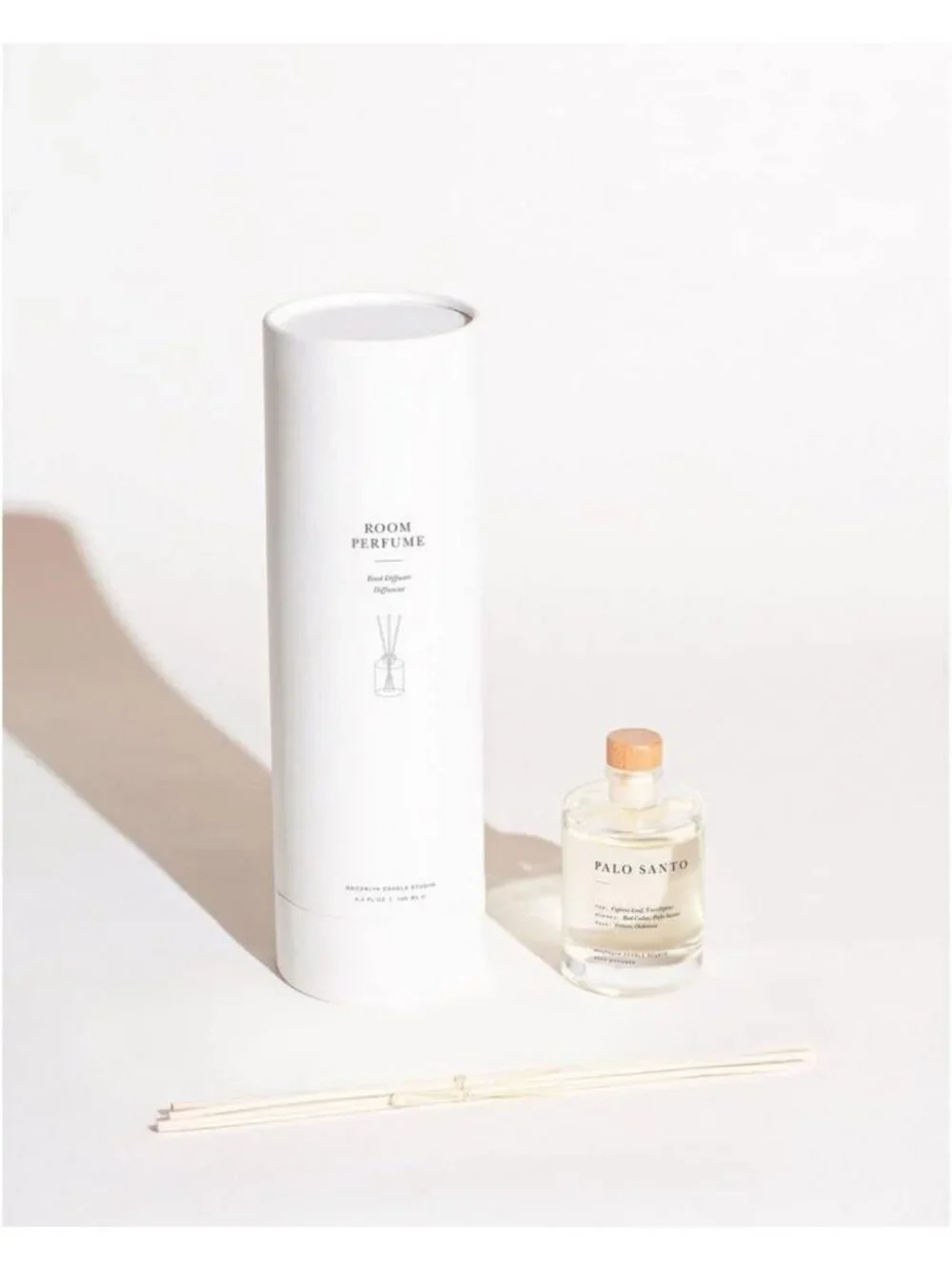 Relaxing Palo Santo Reed Diffuser - Cedar, Eucalyptus & Sandalwood Scents, 8